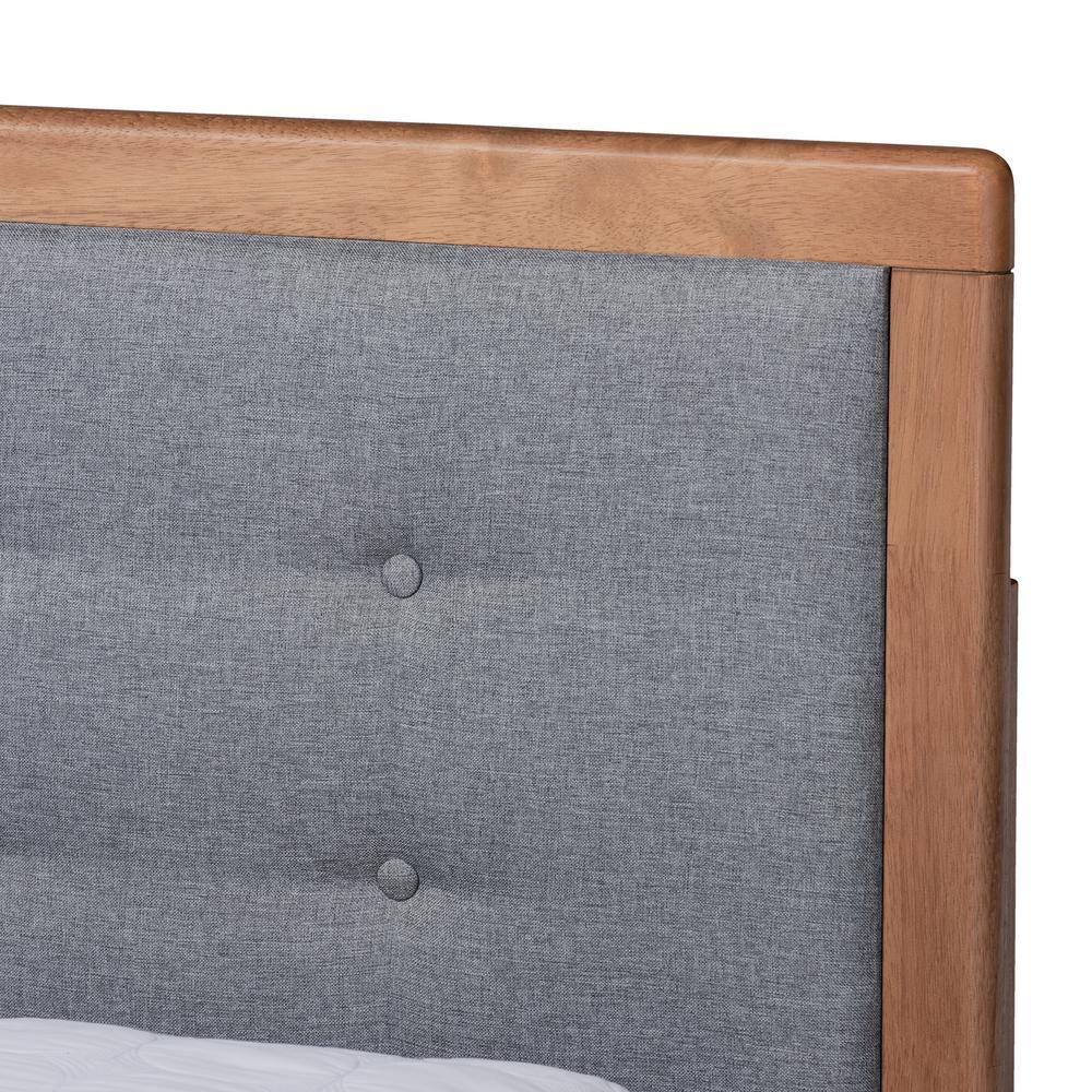 Baxton Studio Lene Walnut Finished Wood King Size 3-Drawer Bed
