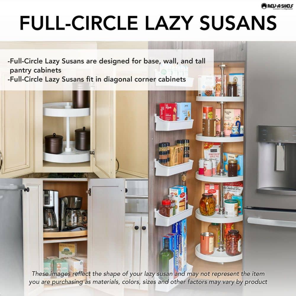 Rev-A-Shelf Rev-A-Shelf Lazy Susan Wooden Circle 1-Shelf w/Swivel Bearings