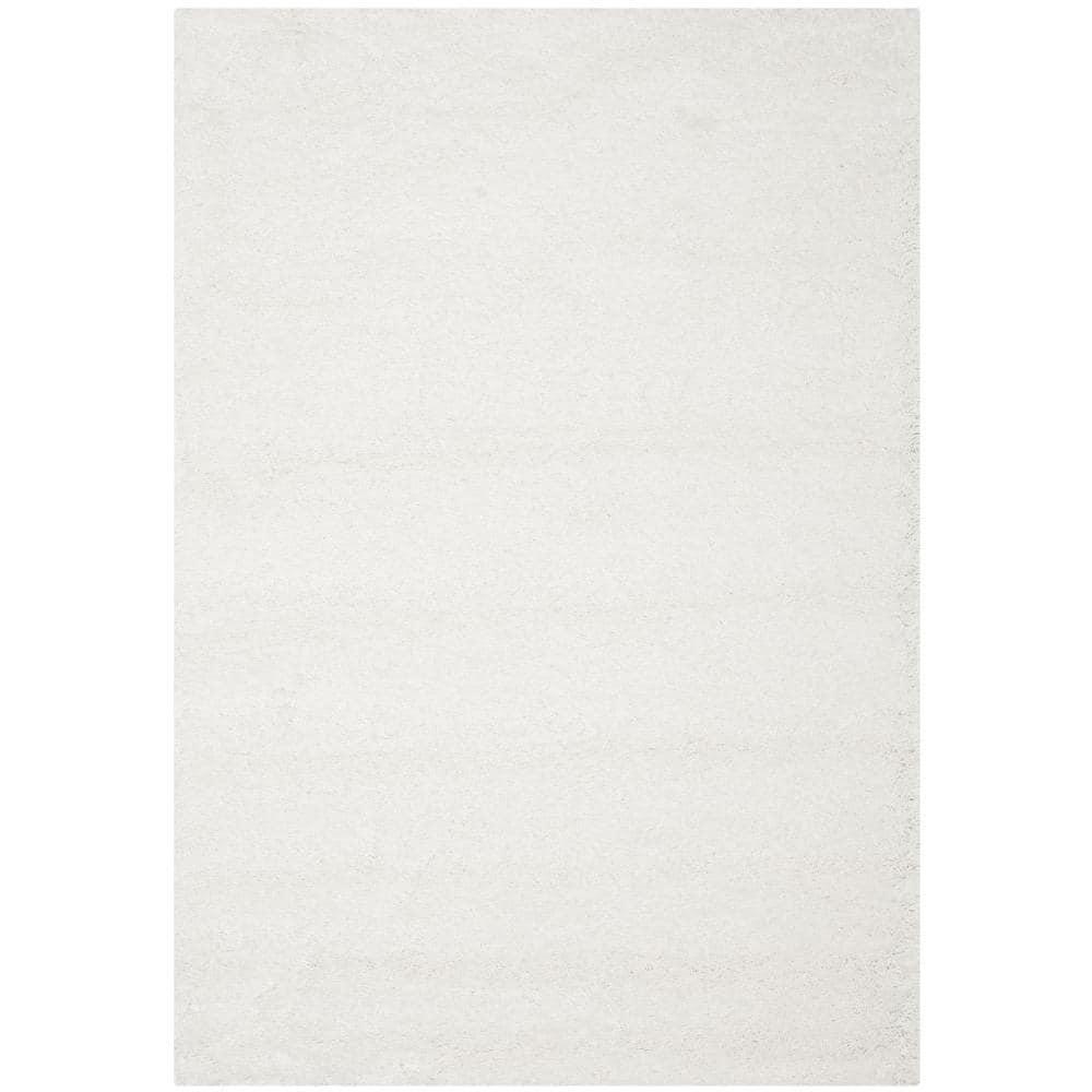 Shag SG151 Power Loomed Indoor Accent Rug - White - 3'x5' - Safavieh.