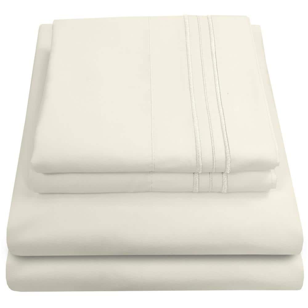 Sweet Home Collection Luxurious Classic Soft Solid 1800 Series Microfiber Sheet Set, Various Colors and Sizes
