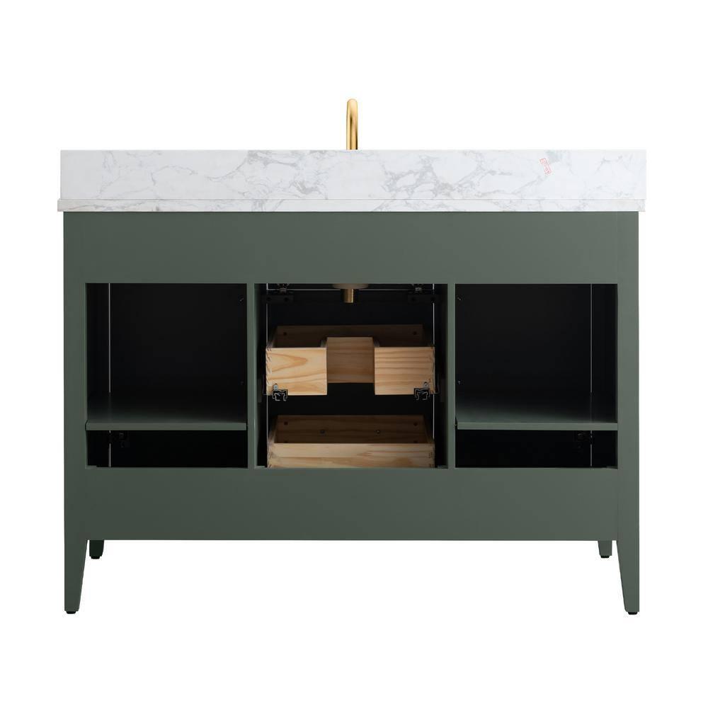 48'' Single Bathroom Vanity with Engineered Marble Top
