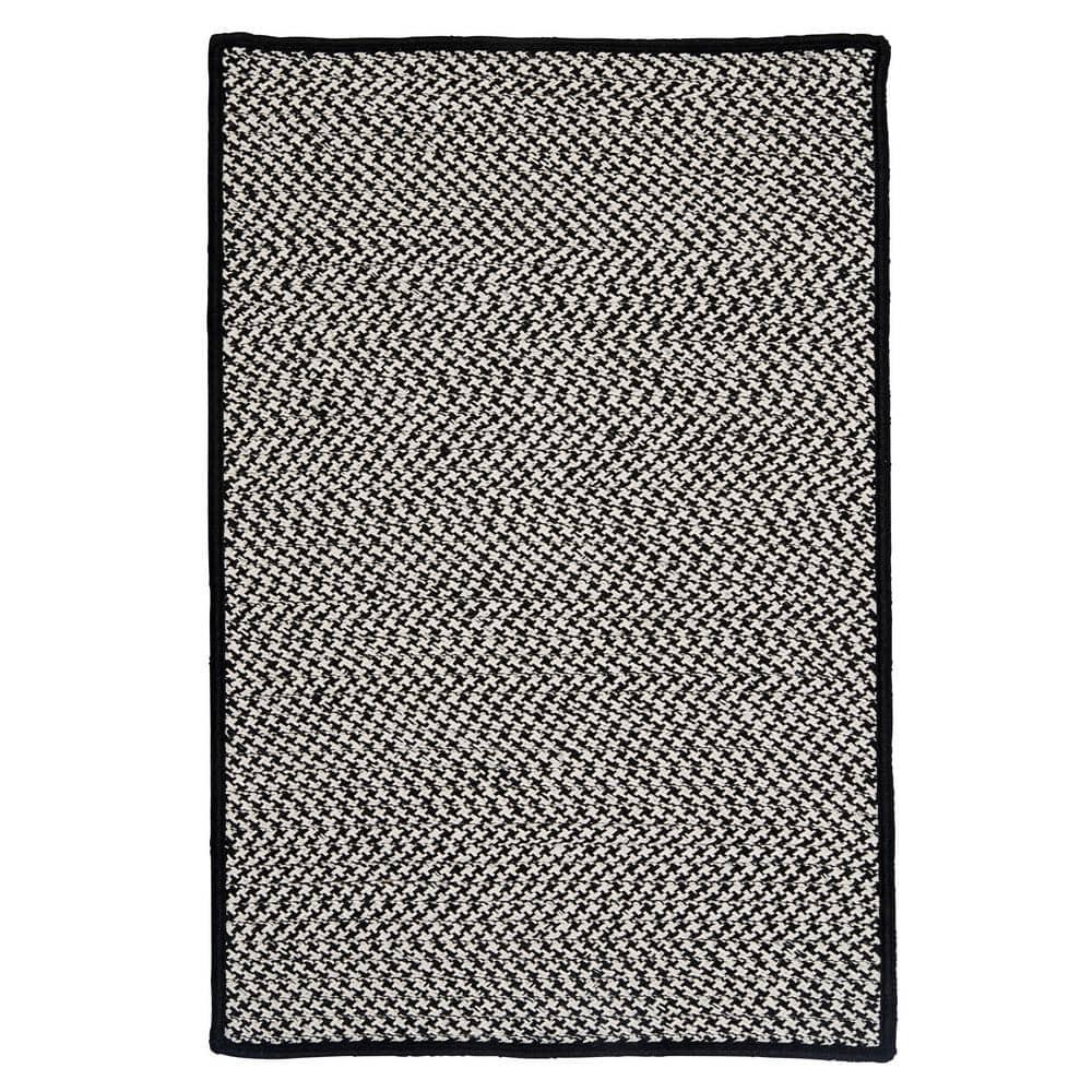 Lark Manor™ Ashvith Houndstooth Indoor/Outdoor Reversible Area Rug - Black & Reviews | Wayfair