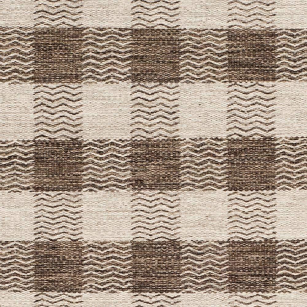 Kilim KLM351 Hand Woven Area Rug - Light Grey/Brown - 5'x8' - Safavieh