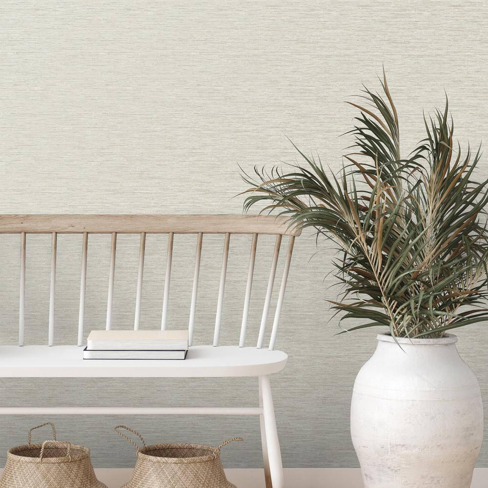 Mephi Natural Grasscloth Wallpaper