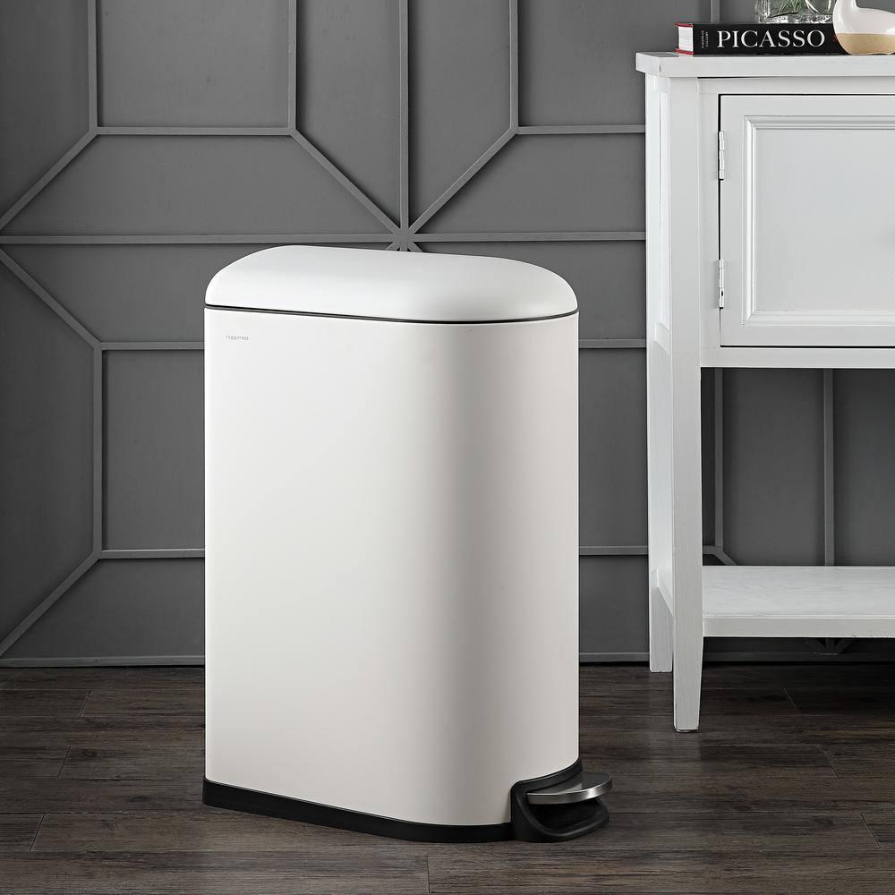 happimess Roland Steel Step On Trash Can & Reviews | Wayfair