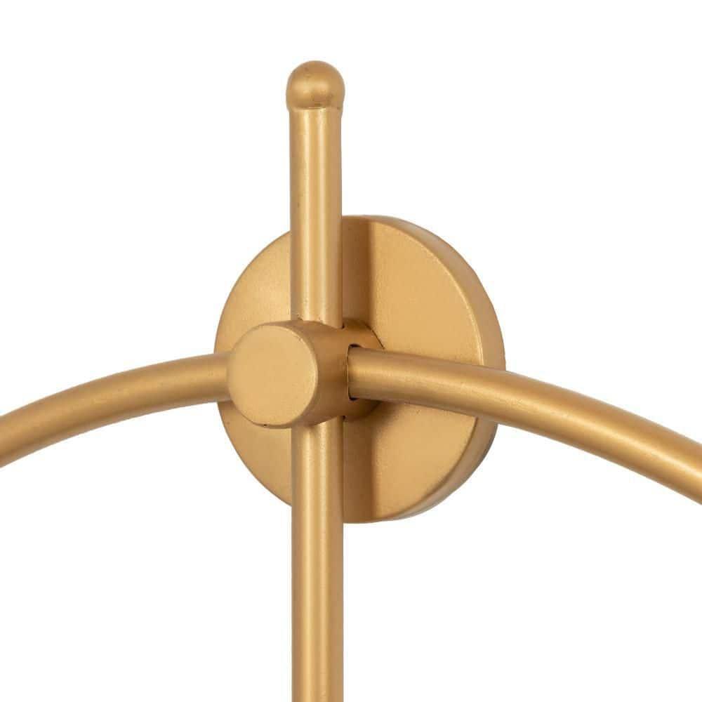 Kate and Laurel Lidor Round Metal Wall Clock, 22x25, Gold