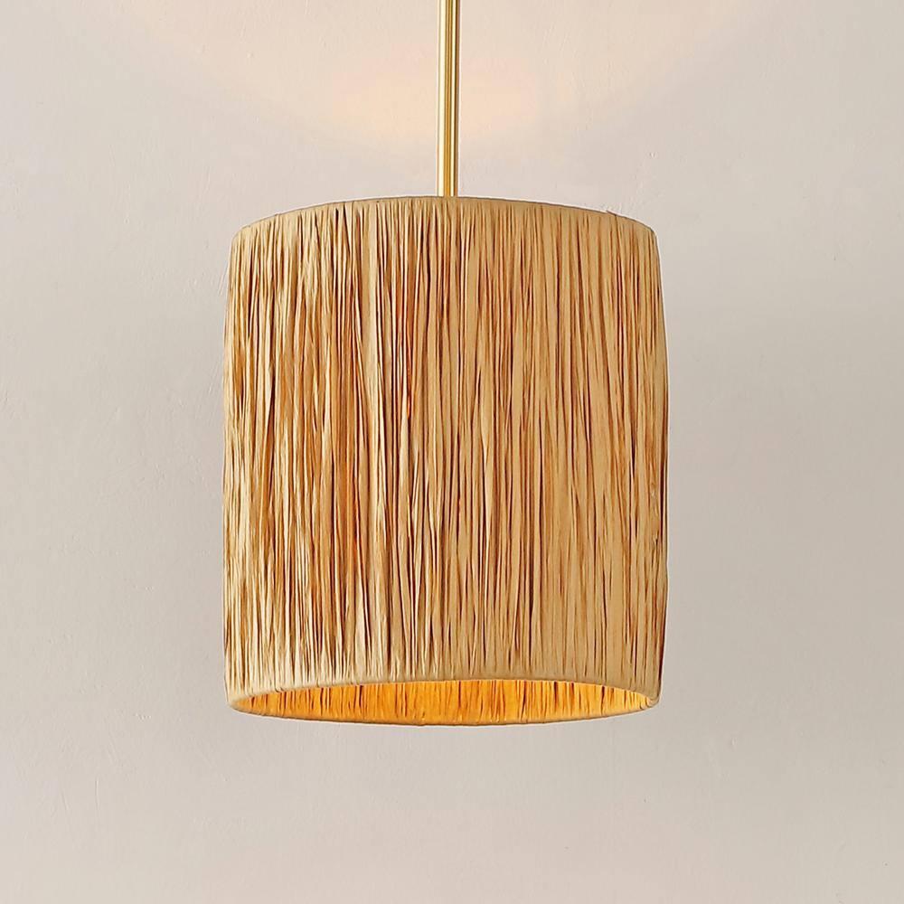 Saija 9" Pendant - PND4189 - Natural/Gold - Safavieh