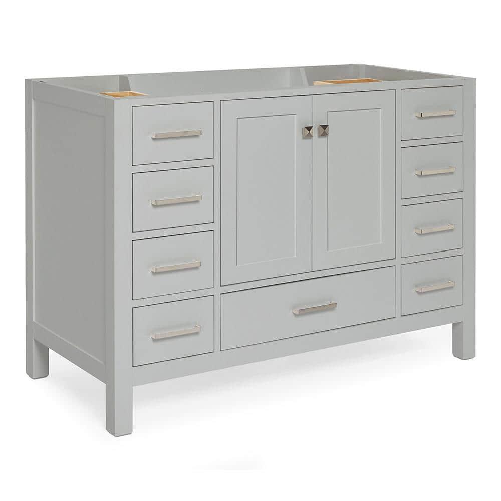 Ariel A049s-Bc Cambridge 48" Single Free Standing Vanity Cabinet Only - Grey