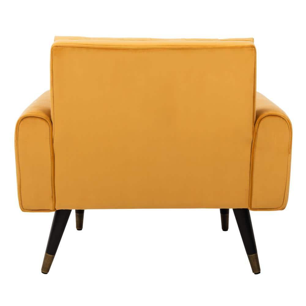 Amaris Tufted Accent Chair - ACH4503 - Marigold/Black - Safavieh