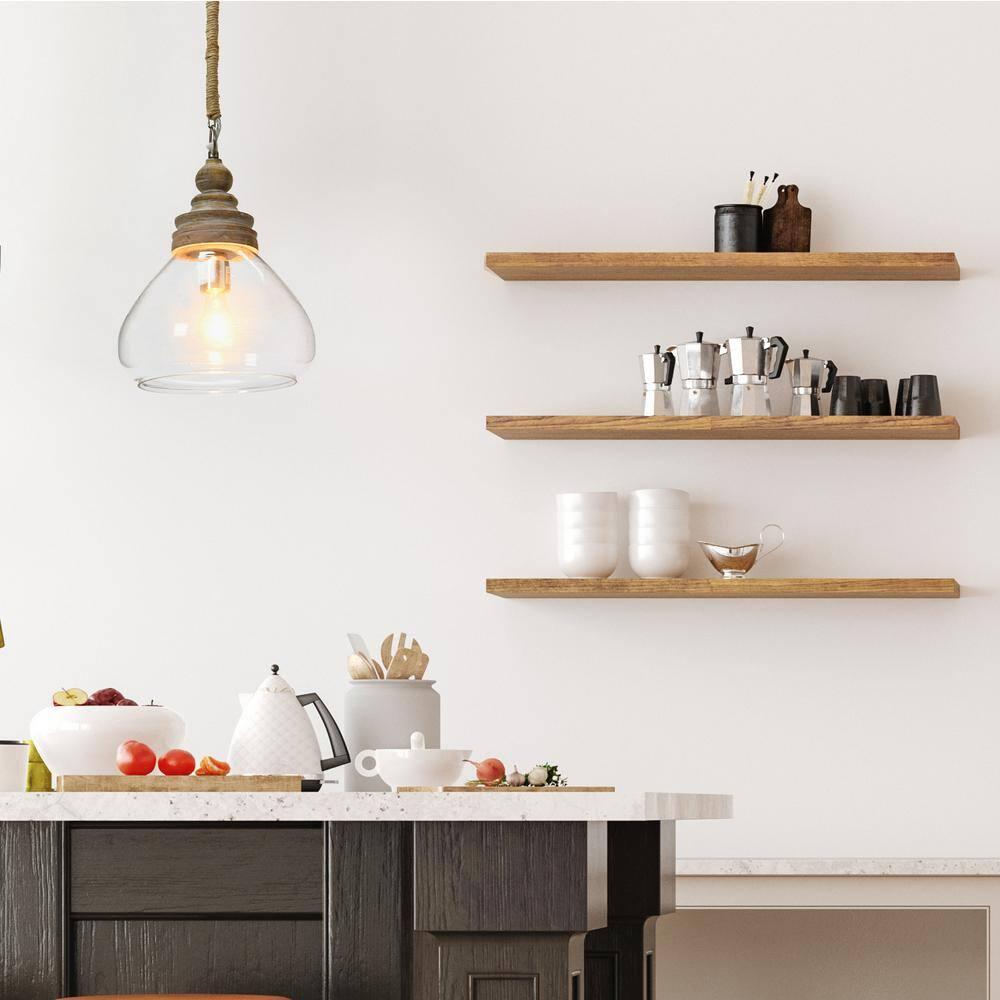 Bellantoni Distressed Mango Wood Ceiling Light