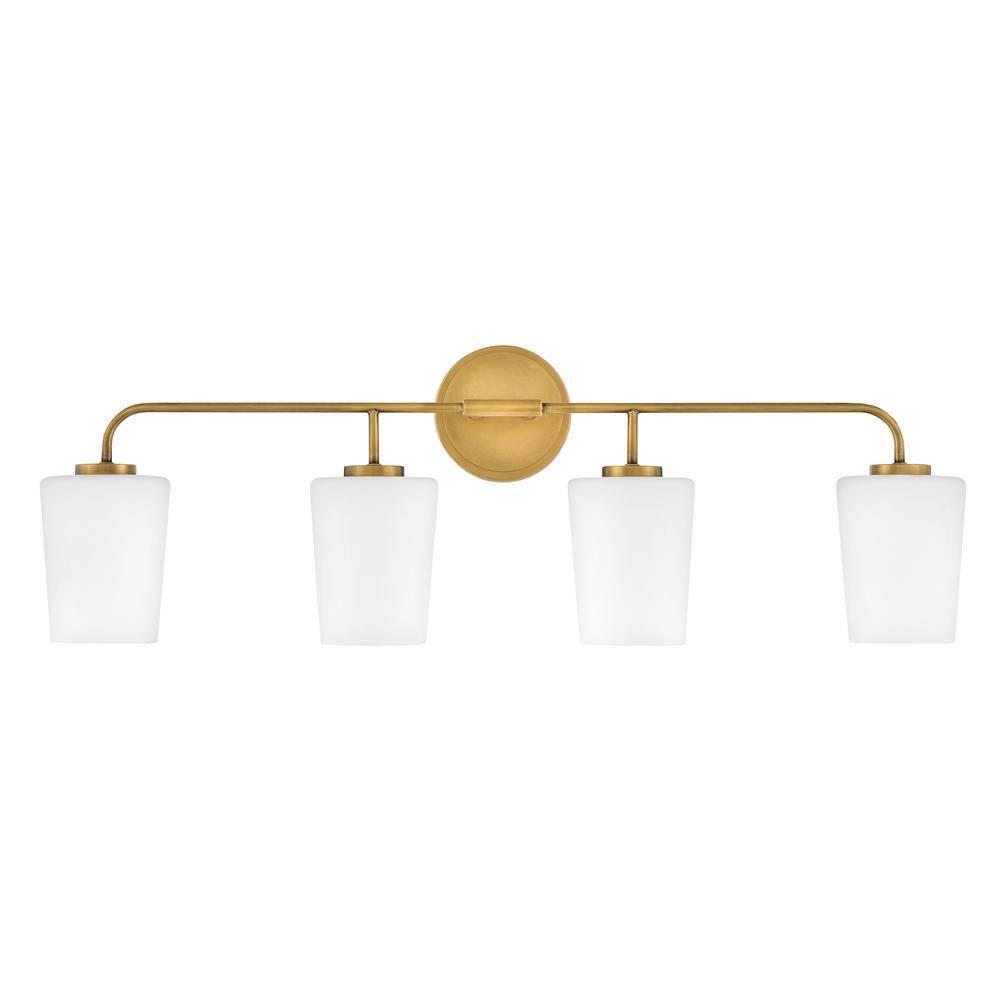 Fitz 4 Light Frosted Dimmable Vanity Light