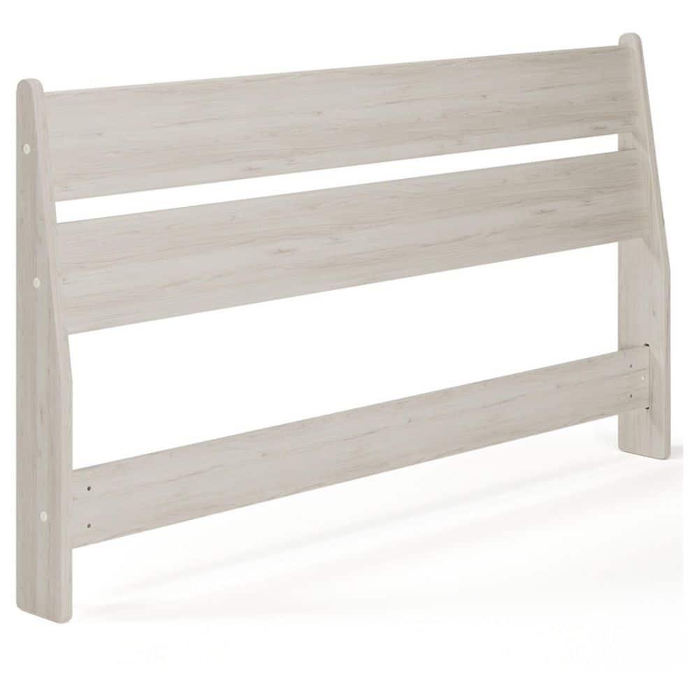 Queen Socalle Panel Headboard Natural: Chic Oak Grain, Unupholstered - Signature Design by Ashley