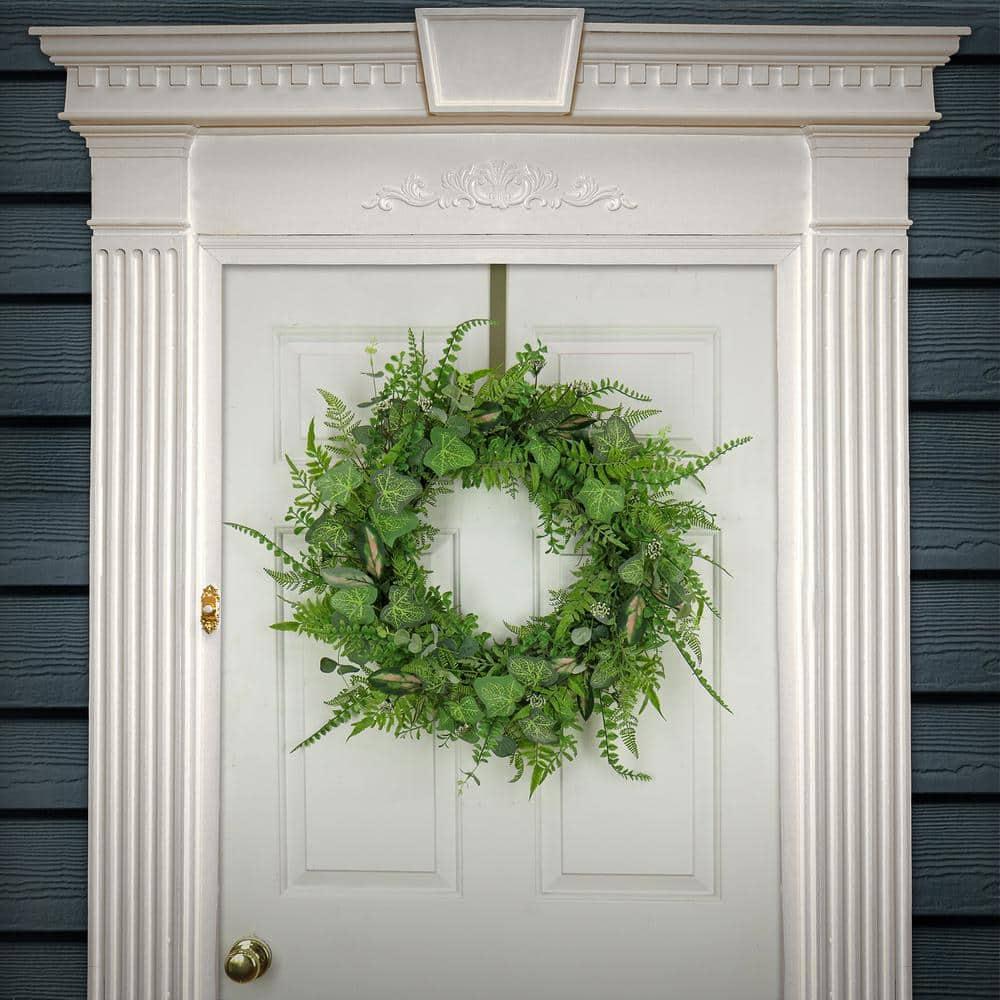 26" Artificial Mixed Leaf Greenery Woven Branch Base Wreath - National Tree Company