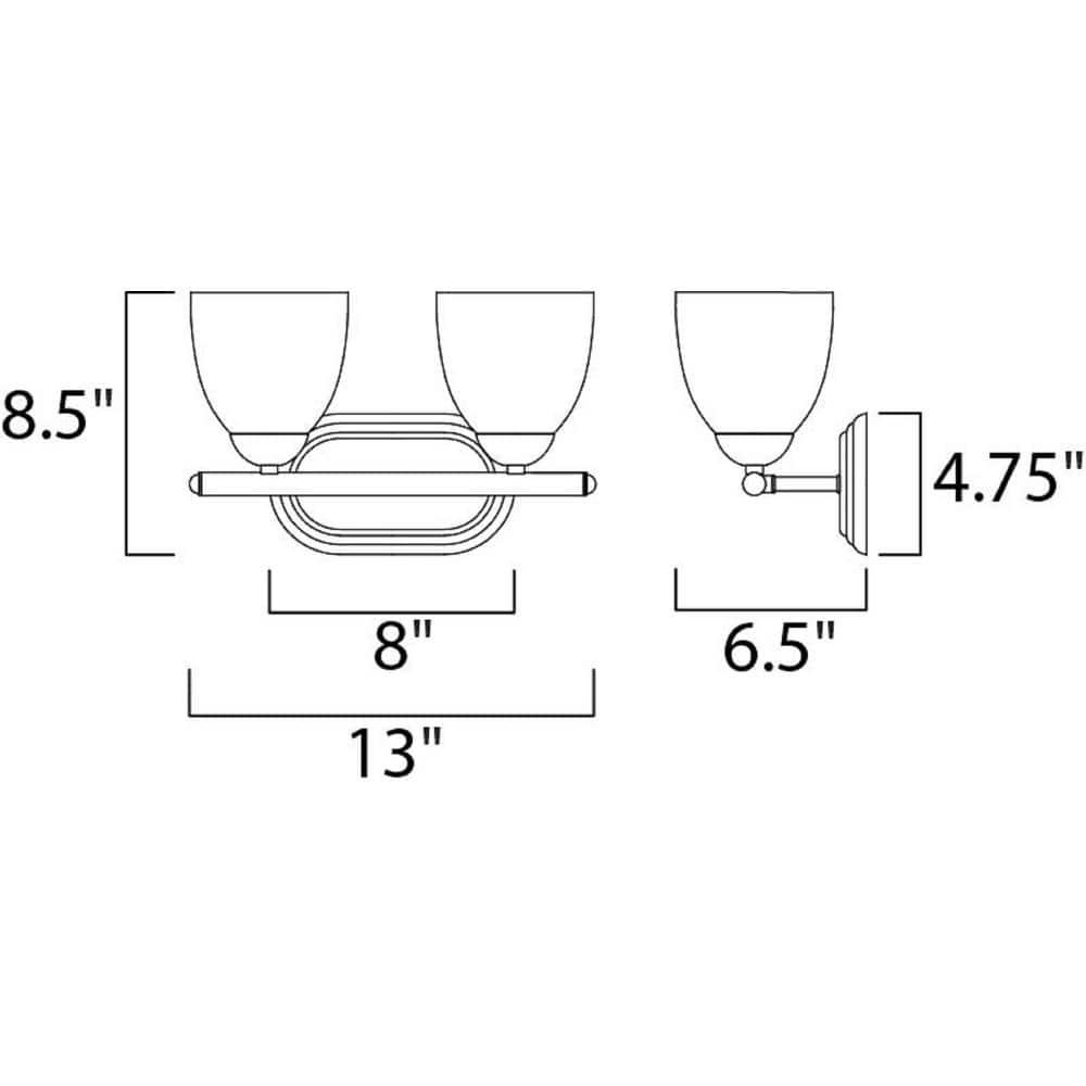 Maxim Lighting Axis 2 - Light Vanity in  Oil Rubbed Bronze