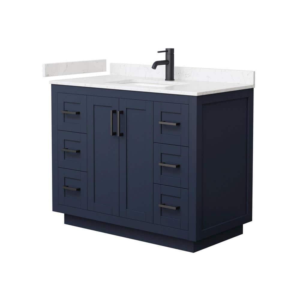 Miranda 42" Freestanding Single Bathroom Vanity with Cultured Marble Top