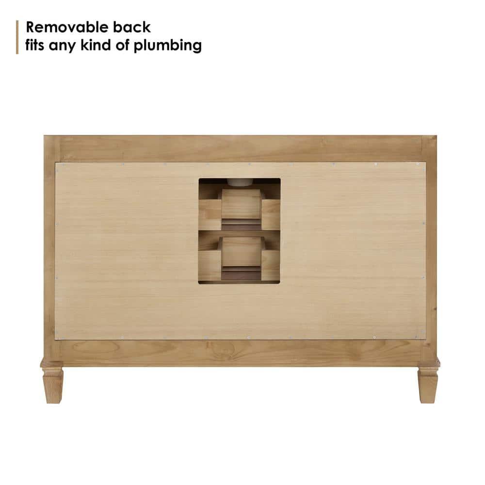 Solana 47.2" Single Bathroom Vanity Base Only in Weathered Fir