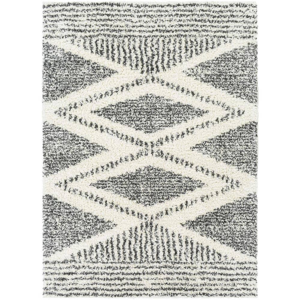 Hauteloom Rectangle Area Rug  Charcoal