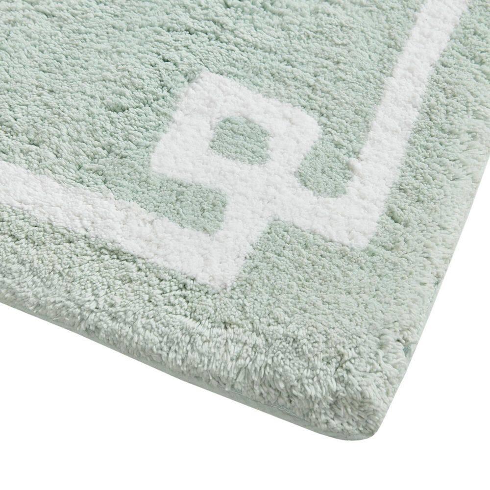 Madison Park 100% Cotton Tufted Bath Rug with Non-Slip Backing