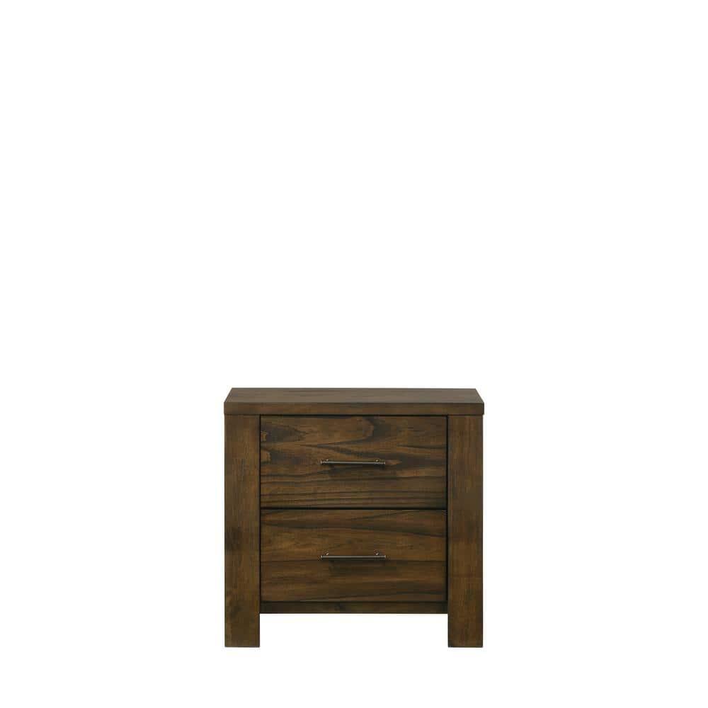 ACME Furniture Merrilee 2 Drawer Nightstand in Oak
