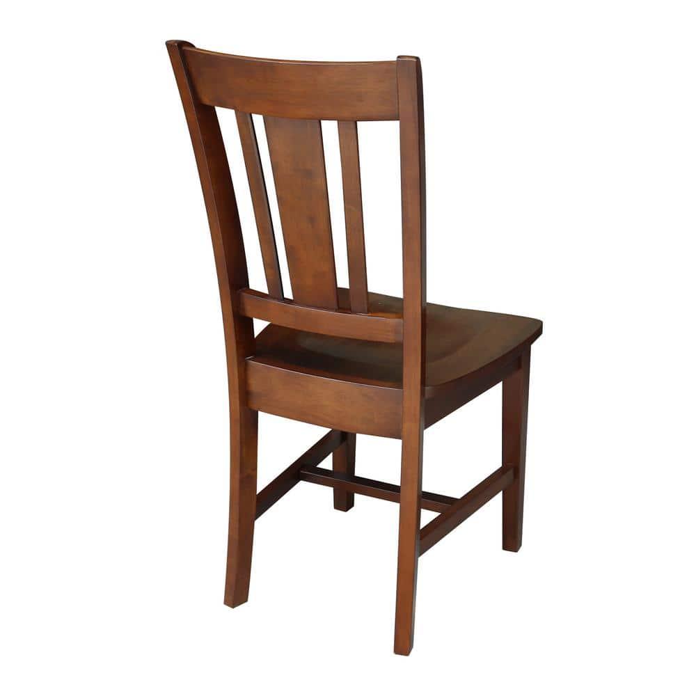 International Concepts San Remo Splatback Chair Dining Chairs Espresso Espresso Finish