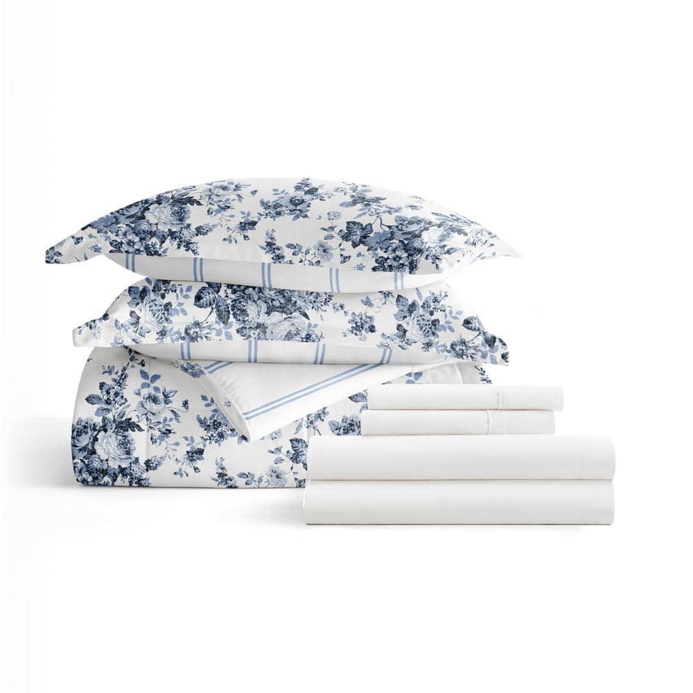 IEnjoy Home 7-Piece Bedding Bundle - Pattern Comforter and Sheet Set