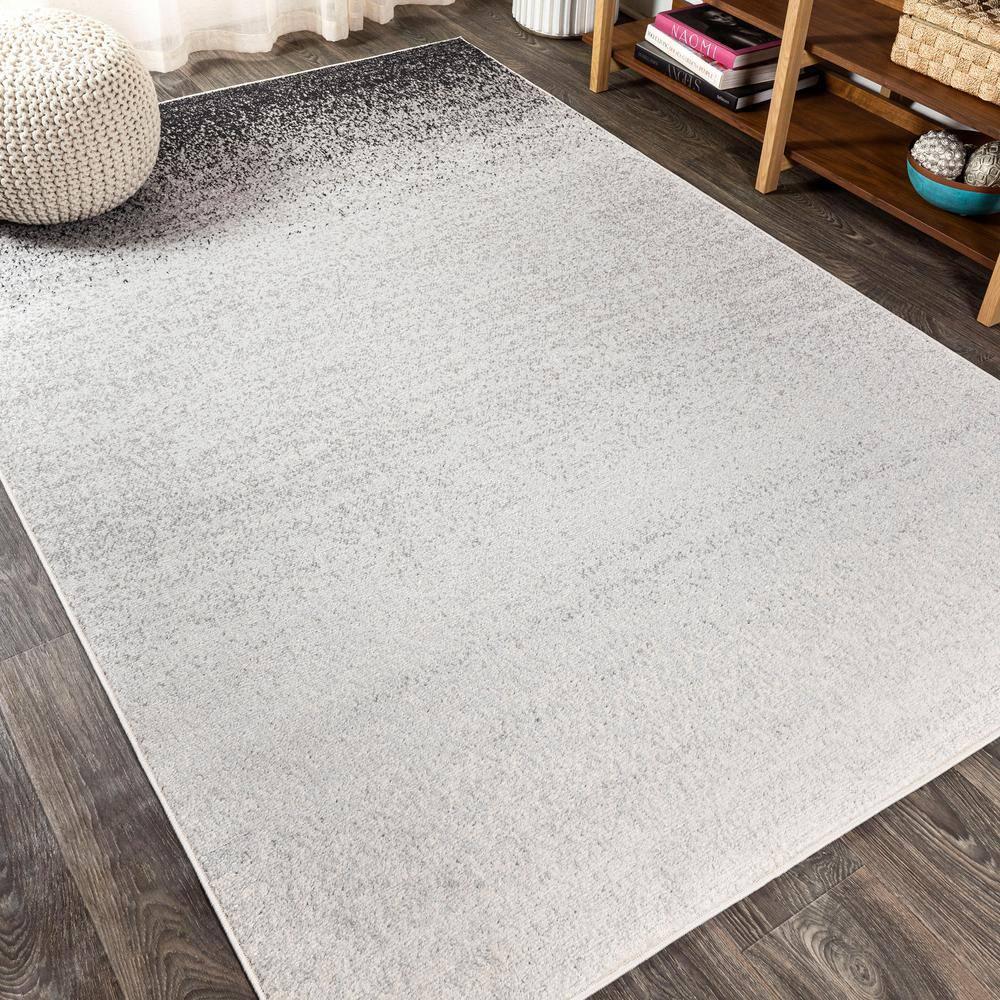 4'x6' Shore Modern Gradient Area Rug, Gray/Cream - JONATHAN Y