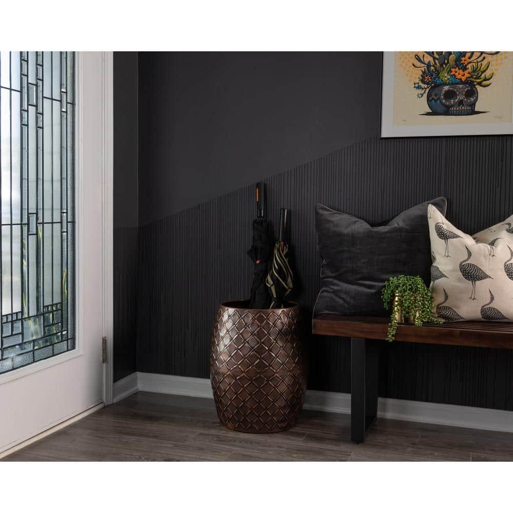 Balkene Home Braga Metal Stool Table Planter Sense End Table Stool Modern Decor-Glossy Copper Finish