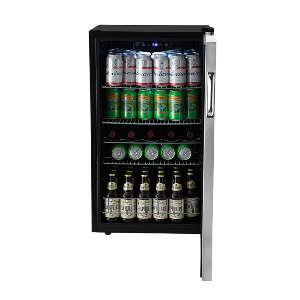 EdgeStar EdgeStar 18.88'' W Convertible 105 Cans (12 oz.) 3.36 Cubic Feet Beverage Cooler with Reversible Glass Door