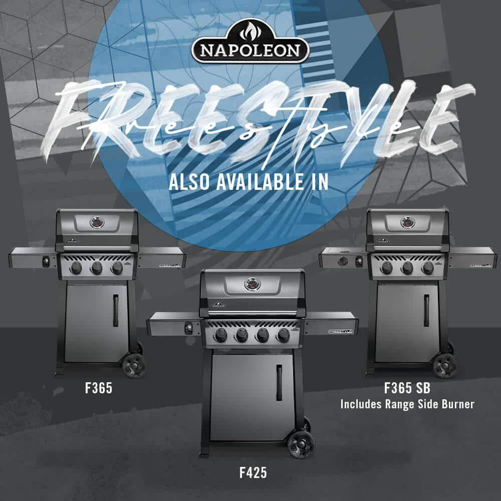 Napoleon Freestyle 425 Propane Gas Grill, Graphite Grey