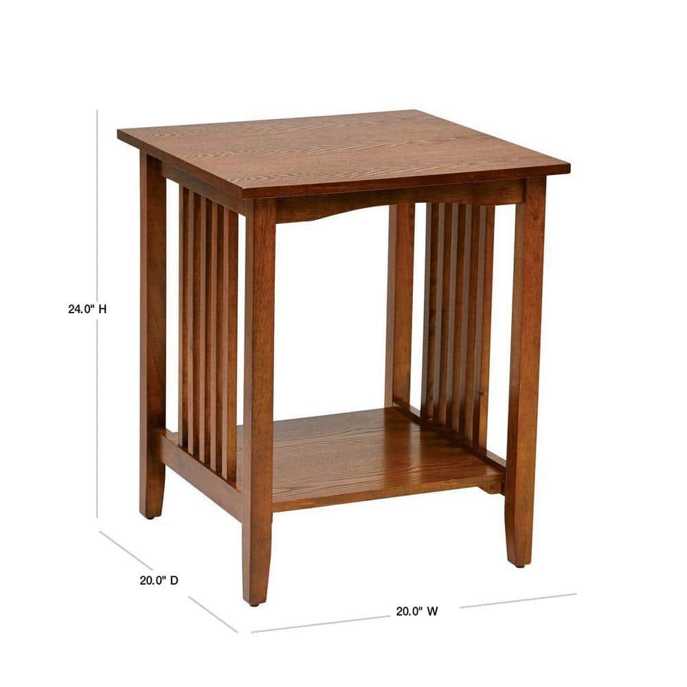 Sierra Side Table in Ash Brown Finish by OSP Home Furnishings