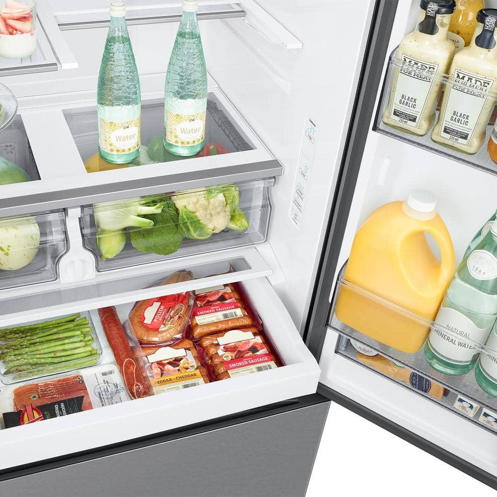 Samsung RF27CG5100SRAA 27 Cubic Feet Mega Capacity Counter Depth 3-Door French Door Refrigerator with Dual Auto Ice Maker