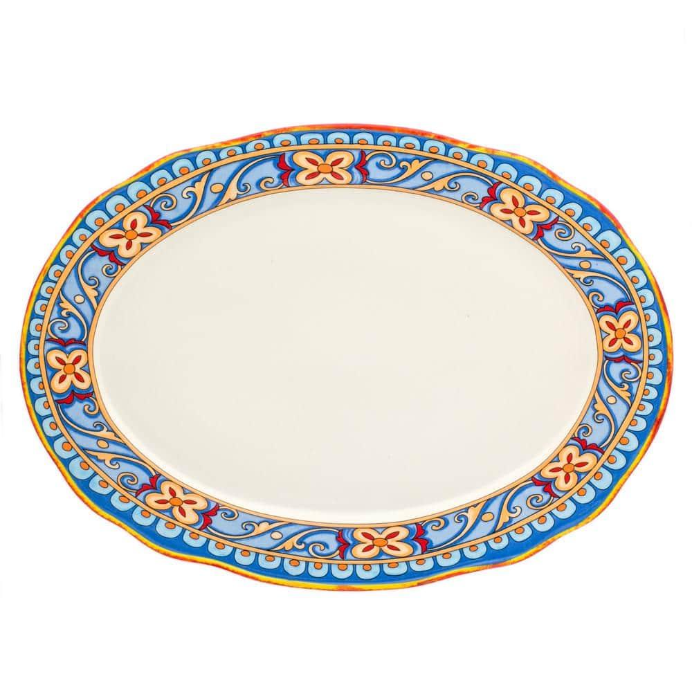 Euro Ceramica Duomo 18" Oval Platter
