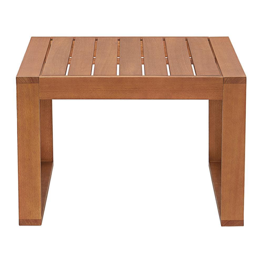Weston 3Pc Outdoor Set Solid Eucalyptus Wood, 2 Chairs with Cushions and 1 Cocktail Table