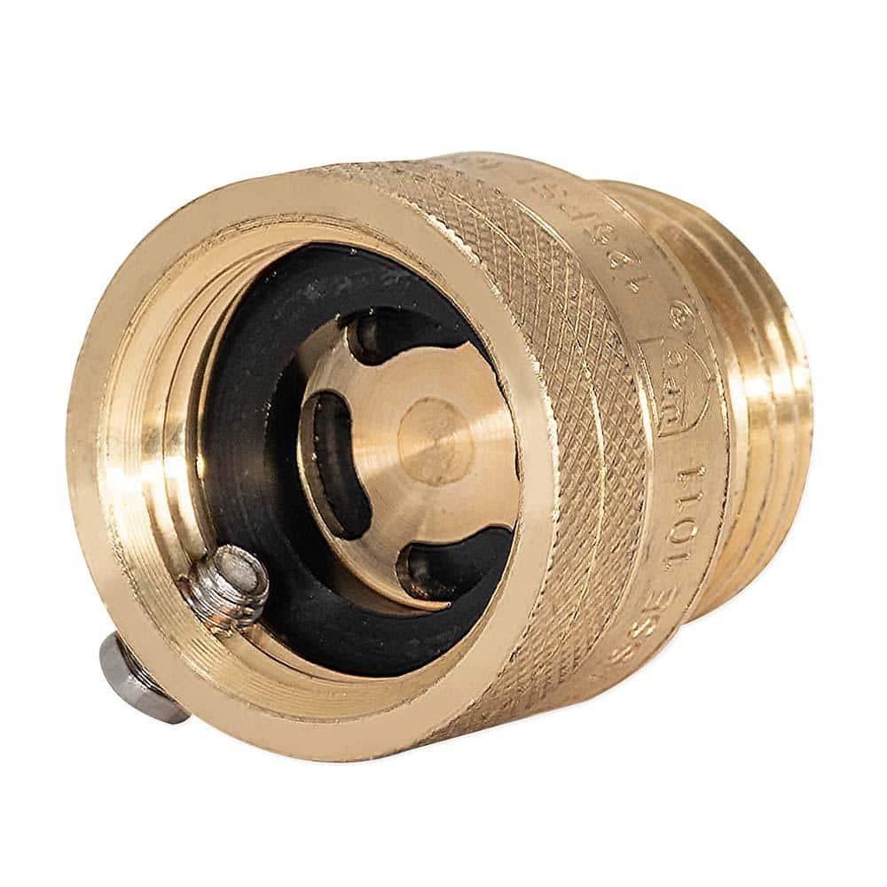 EZ-FLO 20199 Hose Bibb Anti-Siphon Vacuum Breaker Fittings, 3/4 inch FHT x 3/4 inch MHT, Brass