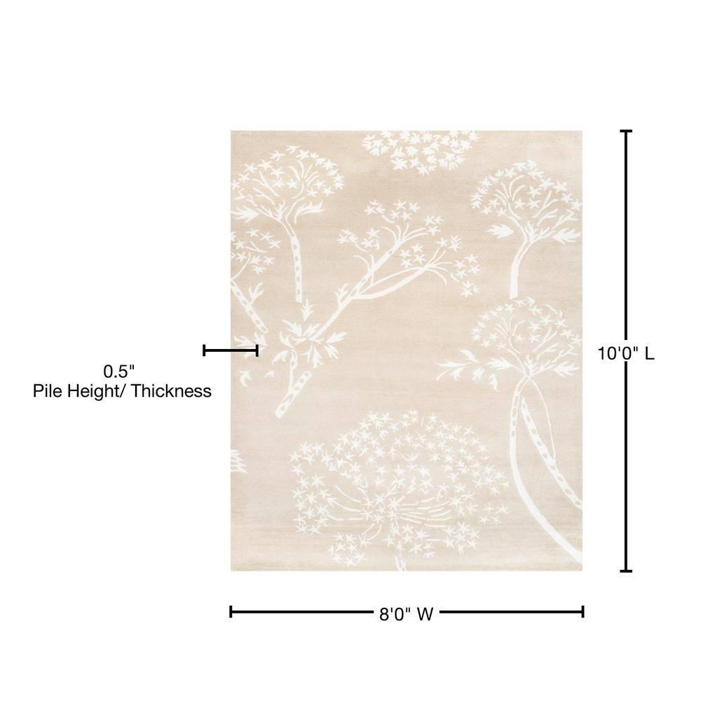 Bella BEL131 Hand Tufted Area Rug - Sand/Ivory - 8'x10' - Safavieh.