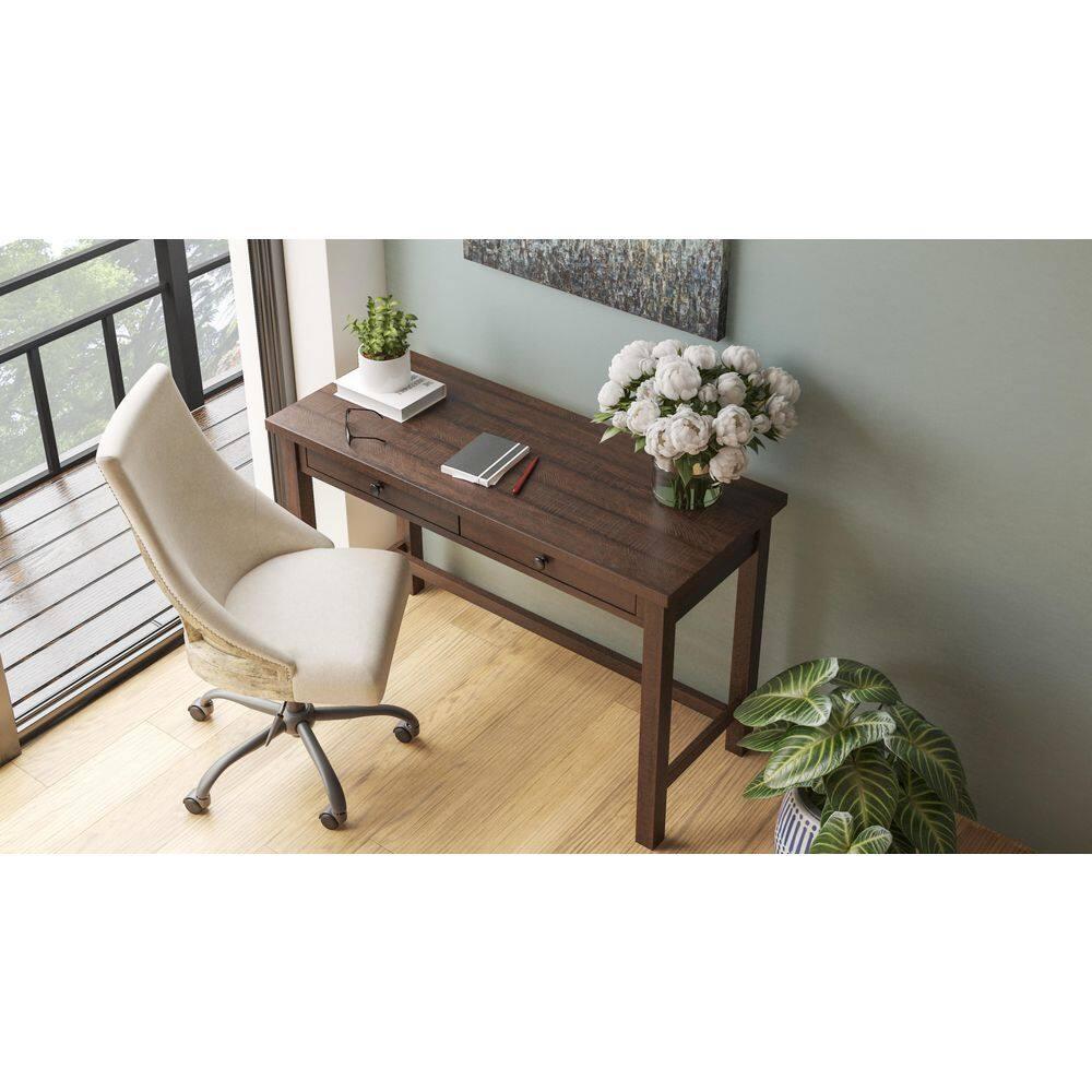 Signature Design by Ashley Casual Camiburg 2 Drawer Home Office Desk, Warm Brown