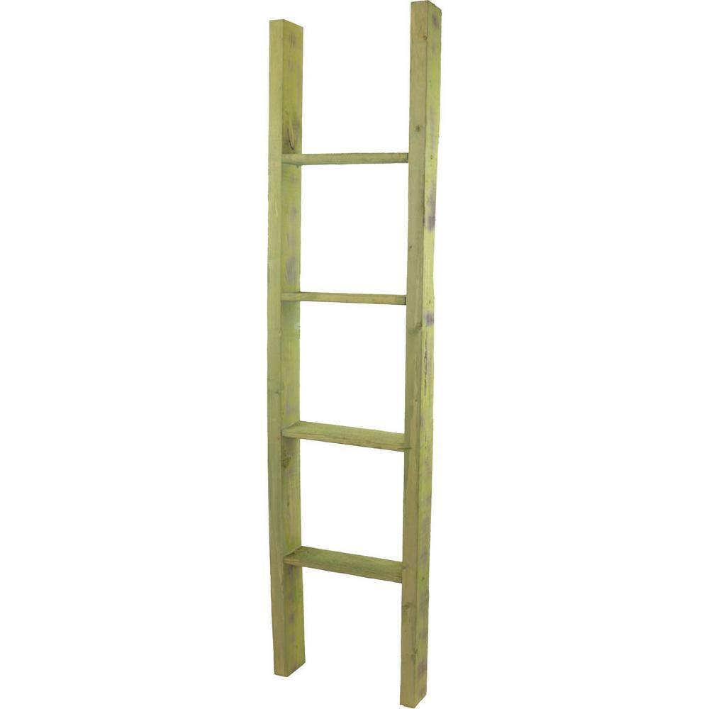 Ekena Millwork Vintage Farmhouse Rung Decorative Ladder