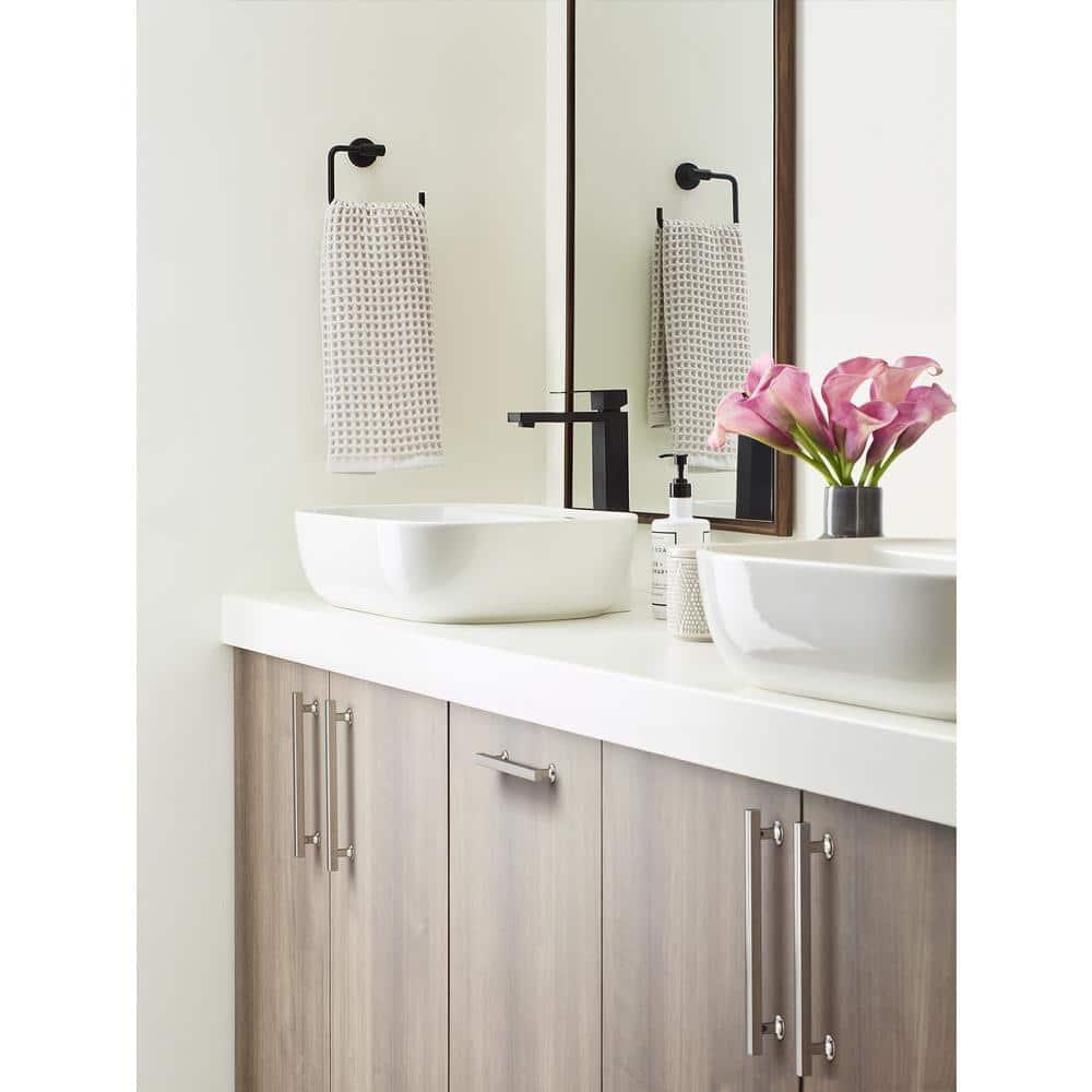 Amerock Everett 6-5/16 inch (160mm) Center-to-Center Polished Nickel Cabinet Pull