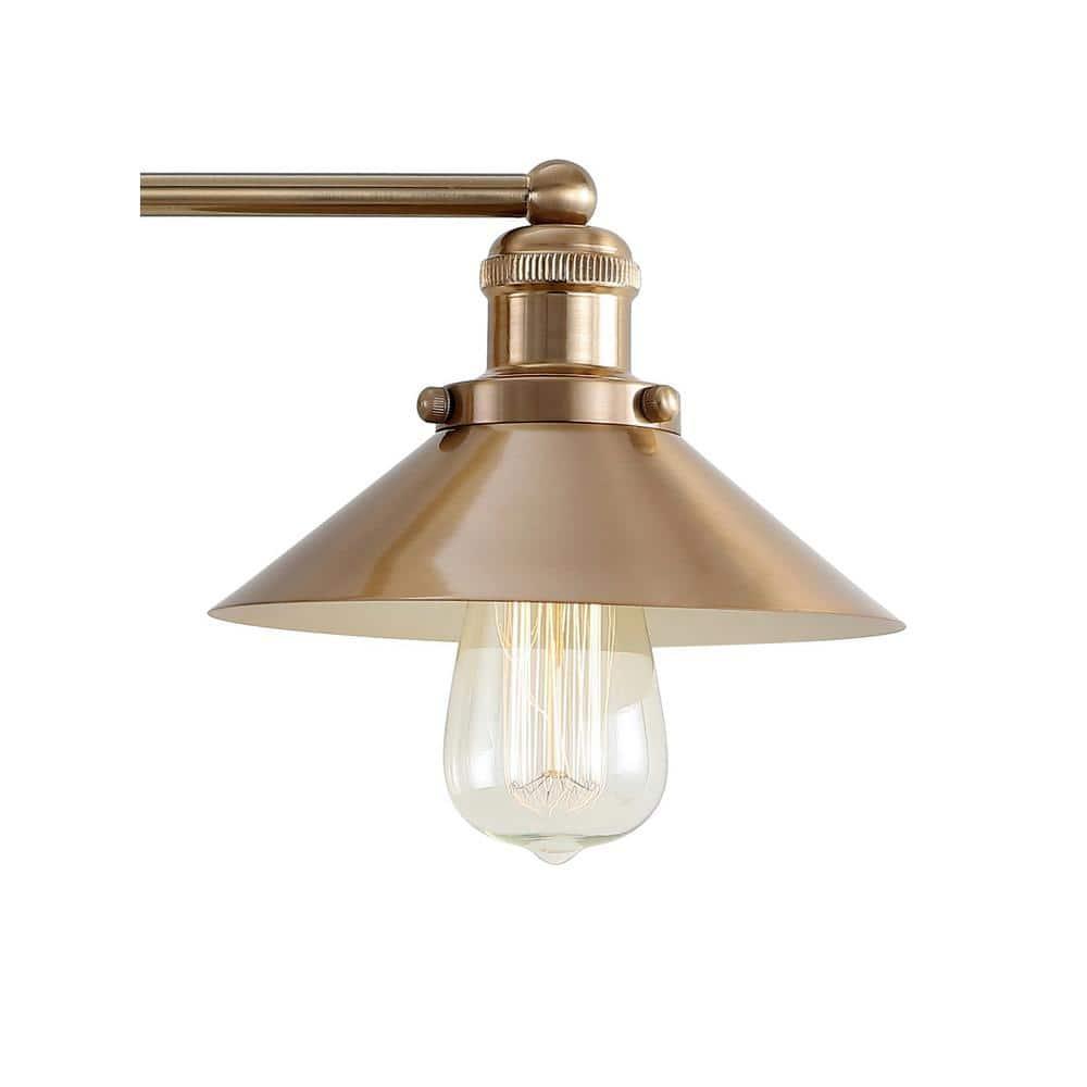 July 17.5" 2-light Metal Vanity Light, Brass Gold