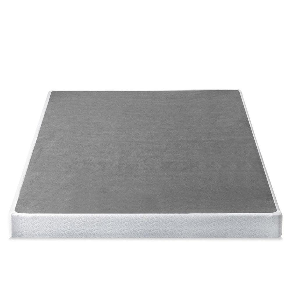 Queen 5" Metal Smart BoxSpring Mattress Base with Quick Assembly Gray - Zinus