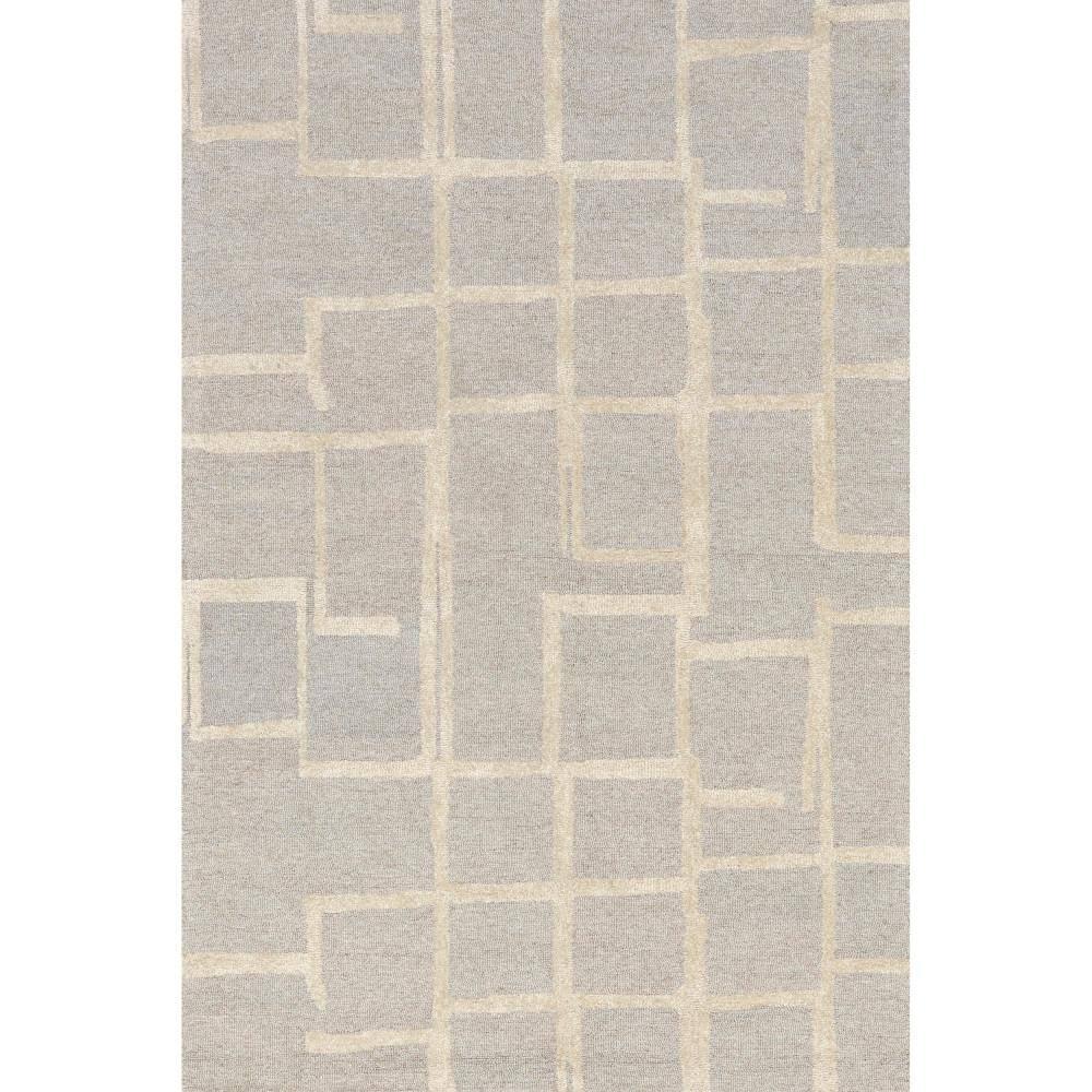Nuloom James Geometric 5x8 Wool Indoor Area Rug for Living Room Bedroom Dining Room Kitchen, Grey