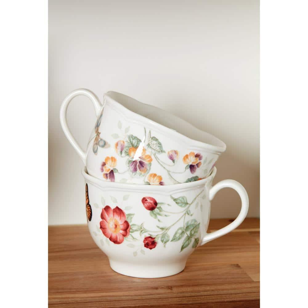 Lenox Butterfly Meadow 2 Piece Latte Coffee Mug Set