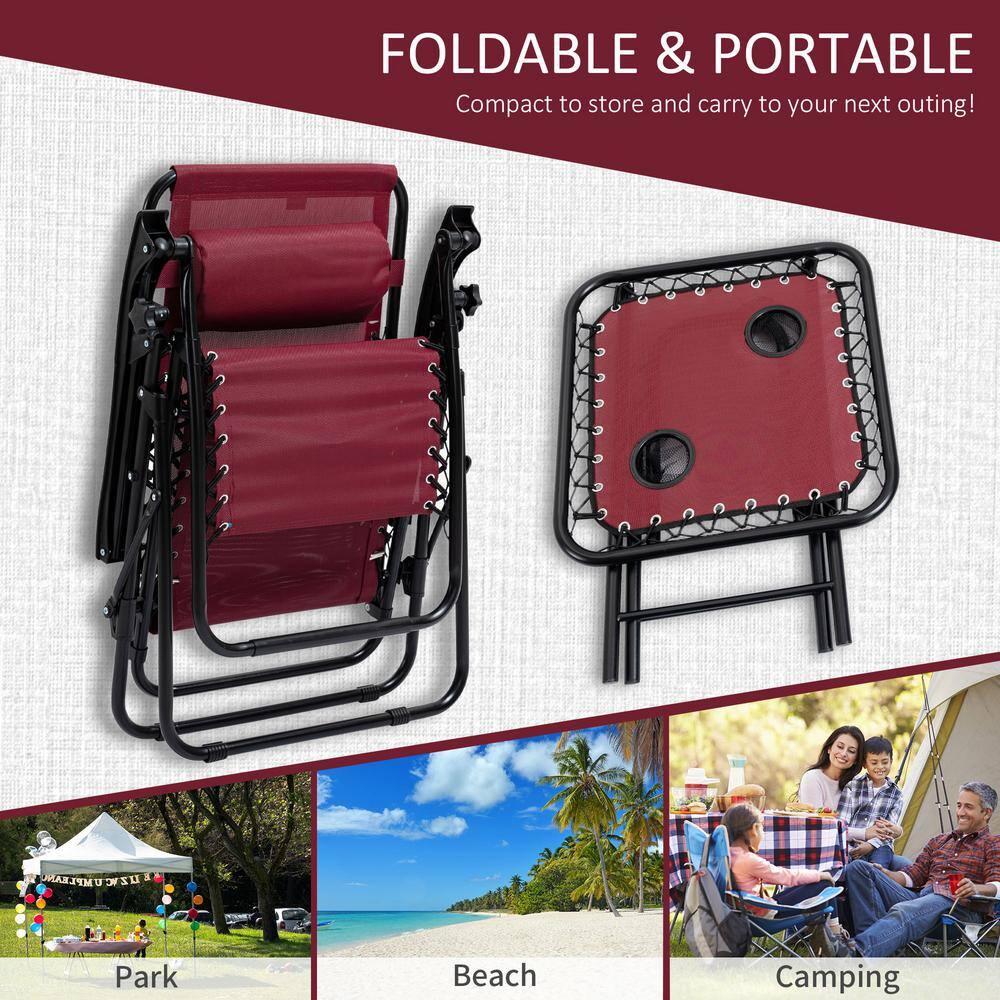 Outsunny Folding Zero Gravity Chair