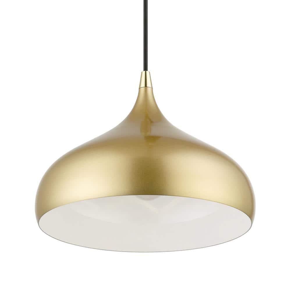 Livex Lighting Amador 1 - Light Pendant in  Soft Gold/Polished Brass