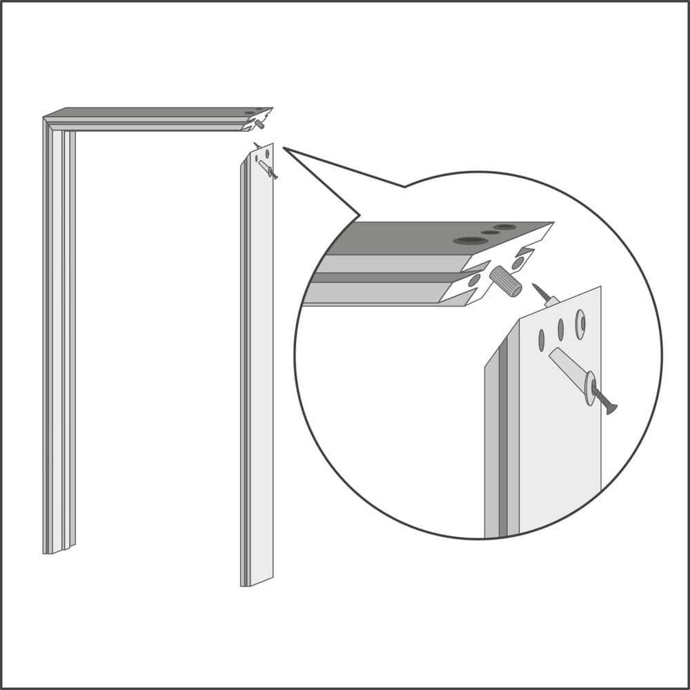 Palladio 5 Lite DIY-Friednly Manufactured Wood and Glass Single Prehung Interior Door