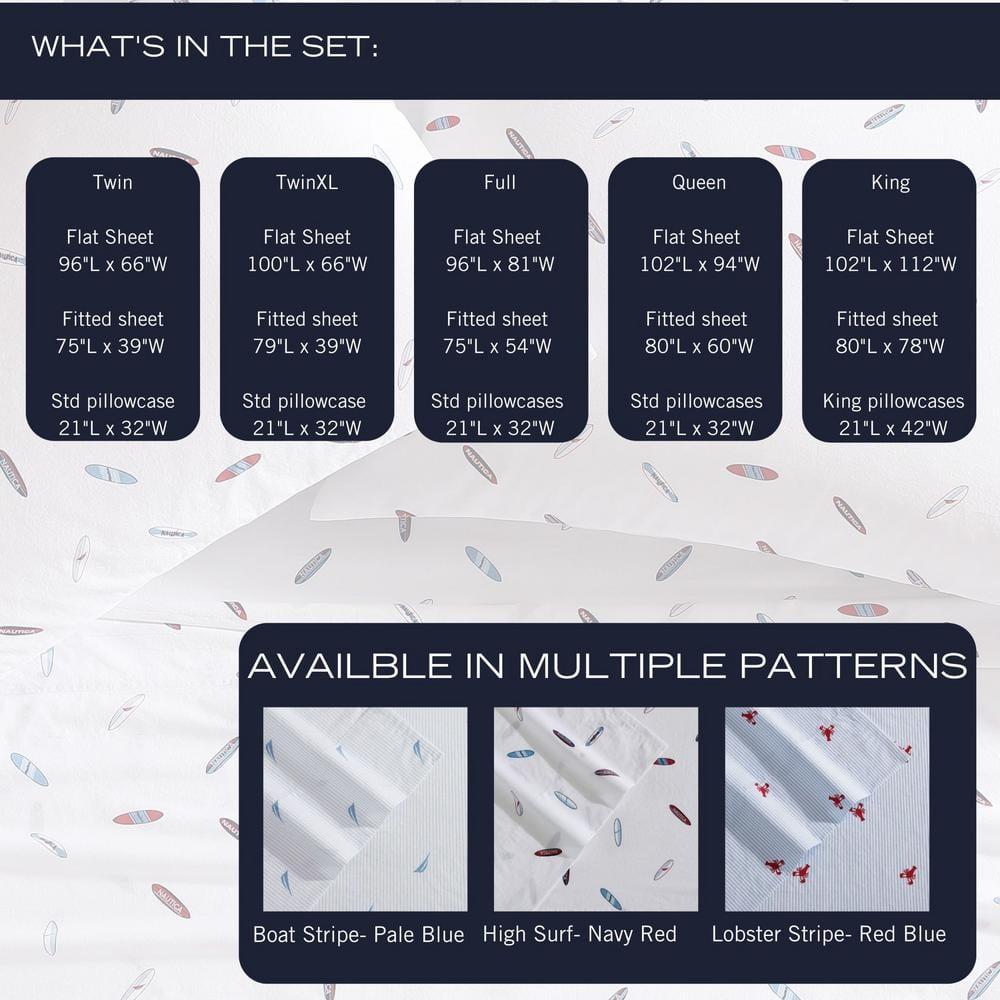 Nautica Nautica Printed Cotton Percale Sheet Sets