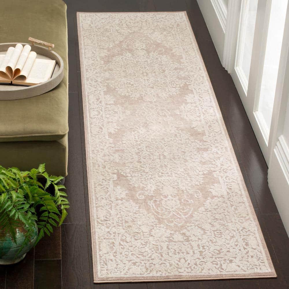 Reflection RFT664 Power Loomed Runner Rug - Beige/Cream - 2'3"x6' - Safavieh.