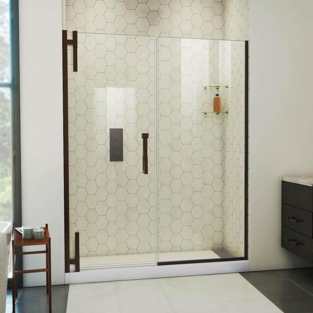 DreamLine Ascend 56 1/2-57 1/2 in. W x 72 in. H Frameless Pivot Shower Door