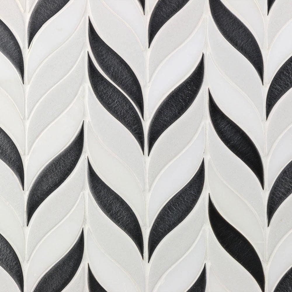 Divine Sprig 2" x 3" Ceramic Mosaic Wall Tile (0.86 Sq. Ft. / Sheet)