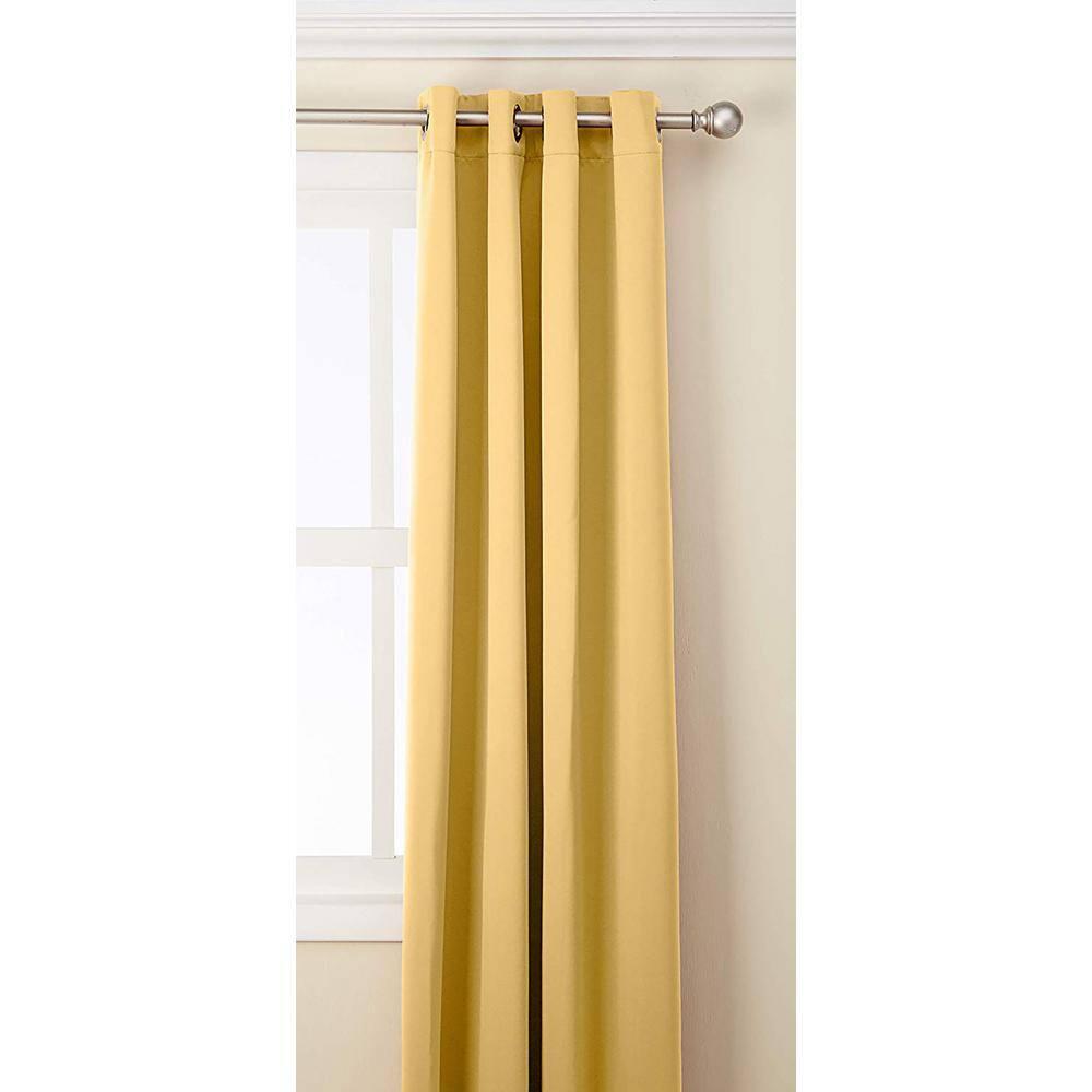 Marigold Grommet Blackout Room Darkening Curtain (1 Panel), Marigold, 50W X 96L